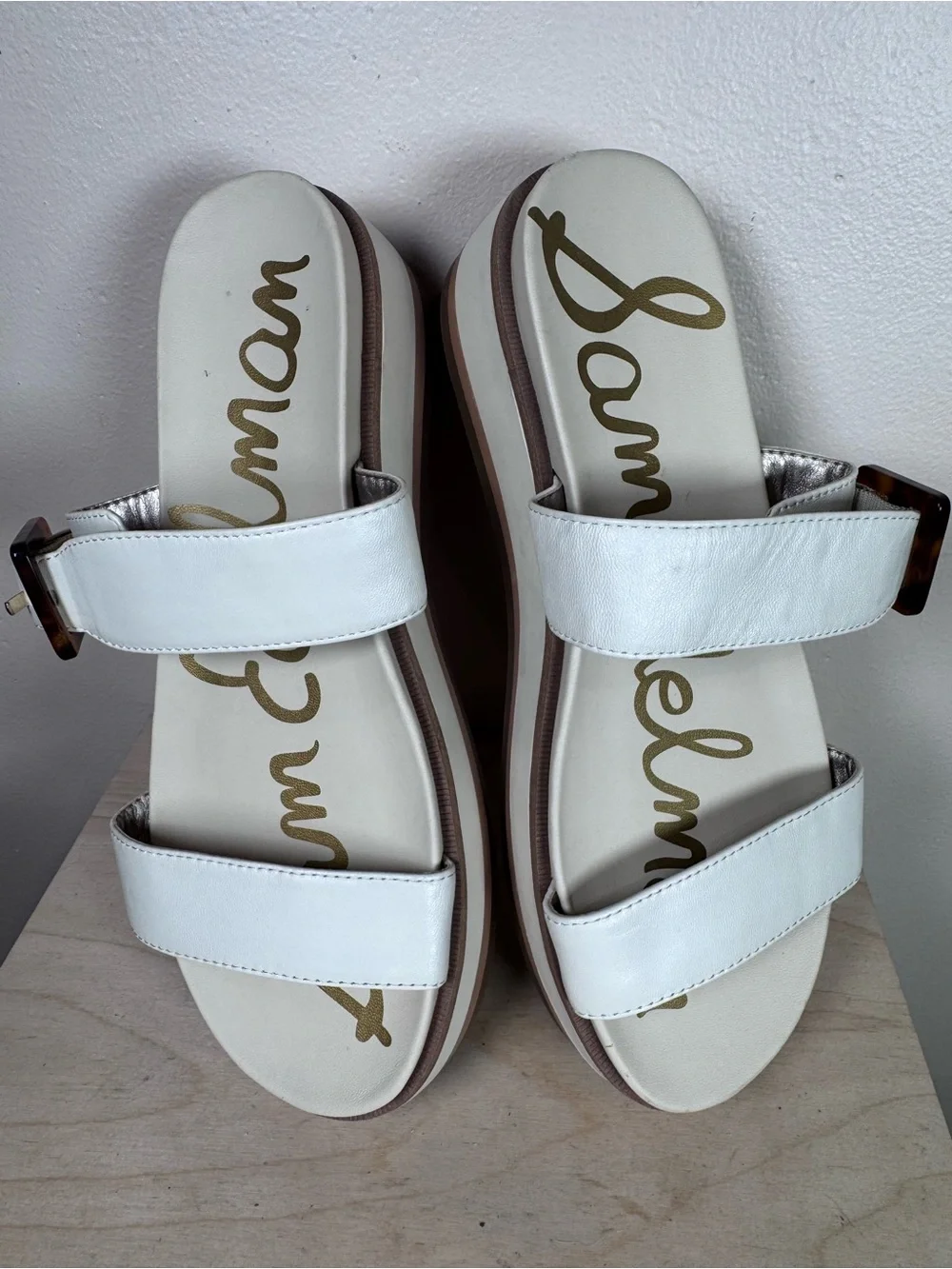 Sam Edelman Augustine platform sandals Tortoiseshell Buckle 8.5